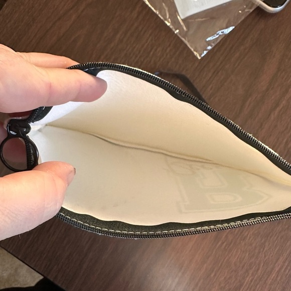 Softball Makeup Bag/ Pencil Pouch. Zip Closure. Wristlet Strap. Personalized - Picture 5 of 6